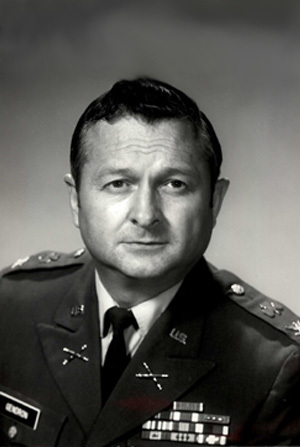 Headshot of COL A. J. Grendron in black and white with a simple background